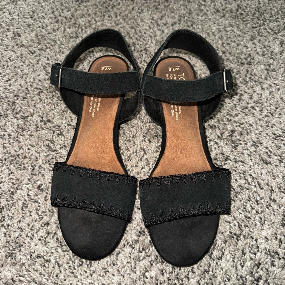 Tom’s woven baby heel/F21 HEELS